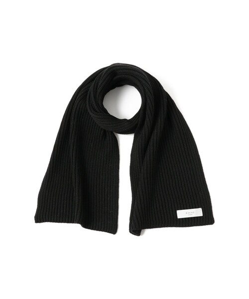 B:MING by BEAMS(ビーミングバイビームス)の「リブ マフラー(ユニセックス)(マフラー・メンズ・ダークブラウン/ブラック・ONE SIZE)」の9枚目の写真