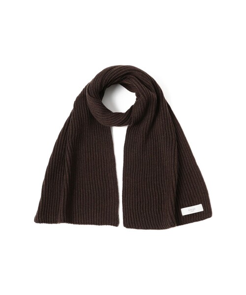 B:MING by BEAMS(ビーミングバイビームス)の「リブ マフラー(ユニセックス)(マフラー・メンズ・ダークブラウン/ブラック・ONE SIZE)」の10枚目の写真