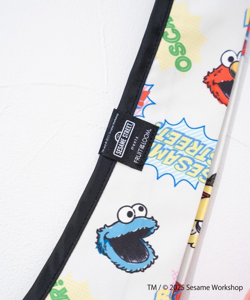 FRUIT OF THE LOOM（フルーツオブザルーム）の「SESAME STREET×FTL エコバッグ / セサミグラフィック / コンパクト（エコバッグ/サブバッグ・メンズ・パープル/ライトグレー/アイボリー・FREE）」の8枚目の写真