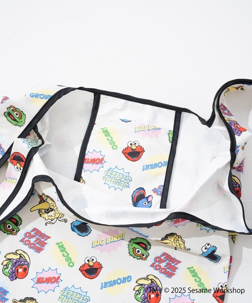 FRUIT OF THE LOOM（フルーツオブザルーム）の「SESAME STREET×FTL エコバッグ / セサミグラフィック / コンパクト（エコバッグ/サブバッグ・メンズ・パープル/ライトグレー/アイボリー・FREE）」の9枚目の写真