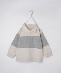 THE SHOP TK | 【110-160】バイカラーラガー裏毛プルオーバー(Tシャツ/カットソー)