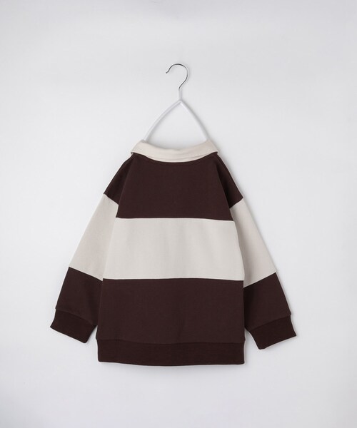 THE SHOP TK （ザ ショップ ティーケー ）の「【110-160】バイカラーラガー裏毛プルオーバー（Tシャツ/カットソー・キッズ・アイボリー系4/ブラック系4/ダークブラウン系4・12/11/16/15 /14/13）」の15枚目の写真