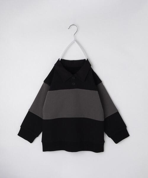 THE SHOP TK （ザ ショップ ティーケー ）の「【110-160】バイカラーラガー裏毛プルオーバー（Tシャツ/カットソー・キッズ・アイボリー系4/ブラック系4/ダークブラウン系4・12/11/16/15 /14/13）」の22枚目の写真