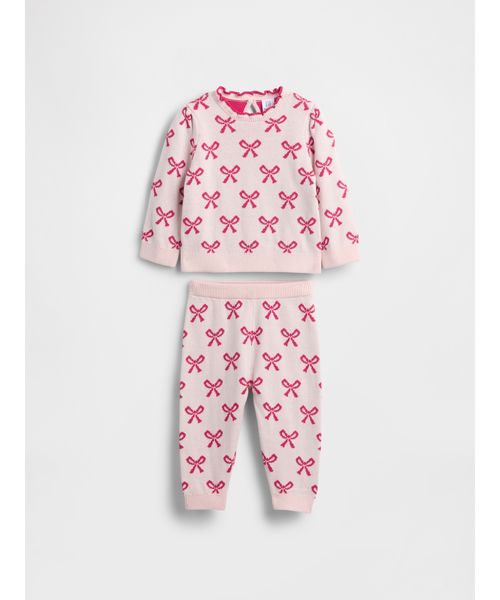 セール】リボン ニットコーデセット (ベビー)（セットアップ）｜GAP