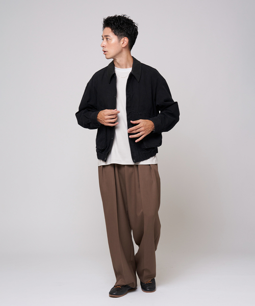 EDIFICE（エディフィス）の「ダック ウォッシュド フライト ブルゾン（その他アウター・メンズ・チャコールグレー/ブラック・LARGE/MEDIUM）」の4枚目の写真