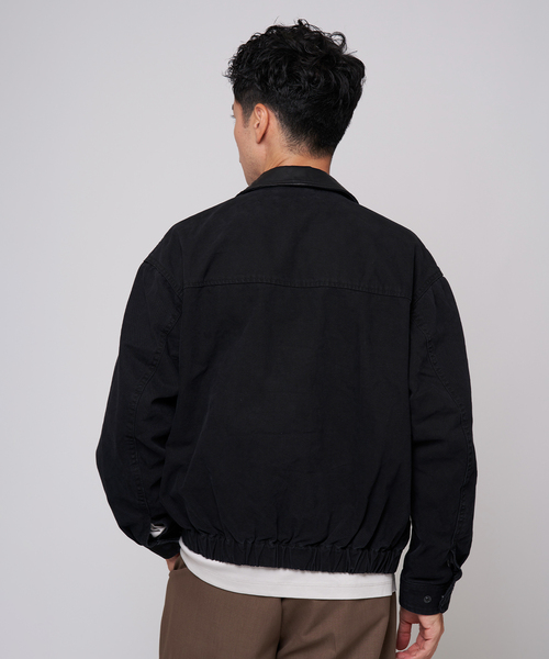 EDIFICE（エディフィス）の「ダック ウォッシュド フライト ブルゾン（その他アウター・メンズ・チャコールグレー/ブラック・LARGE/MEDIUM）」の8枚目の写真