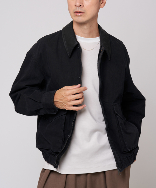 EDIFICE（エディフィス）の「ダック ウォッシュド フライト ブルゾン（その他アウター・メンズ・チャコールグレー/ブラック・LARGE/MEDIUM）」の9枚目の写真