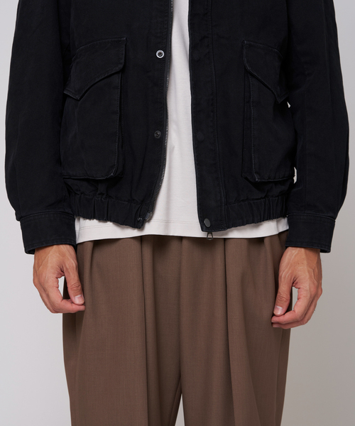 EDIFICE（エディフィス）の「ダック ウォッシュド フライト ブルゾン（その他アウター・メンズ・チャコールグレー/ブラック・LARGE/MEDIUM）」の11枚目の写真