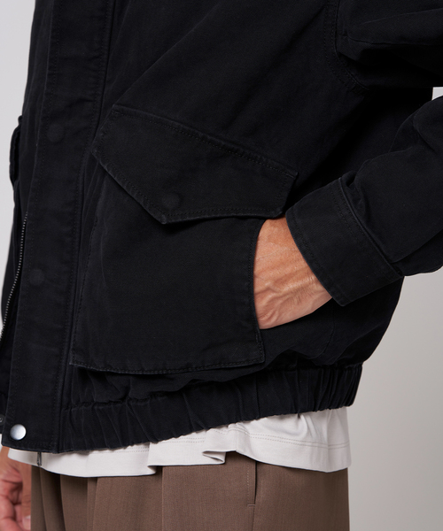 EDIFICE（エディフィス）の「ダック ウォッシュド フライト ブルゾン（その他アウター・メンズ・チャコールグレー/ブラック・LARGE/MEDIUM）」の12枚目の写真