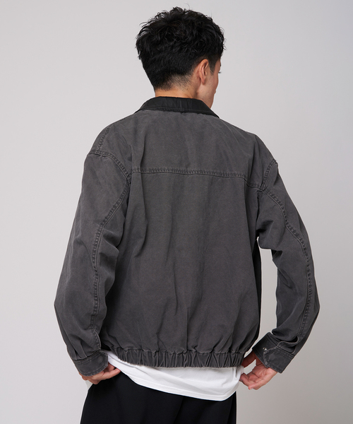 EDIFICE（エディフィス）の「ダック ウォッシュド フライト ブルゾン（その他アウター・メンズ・チャコールグレー/ブラック・LARGE/MEDIUM）」の20枚目の写真