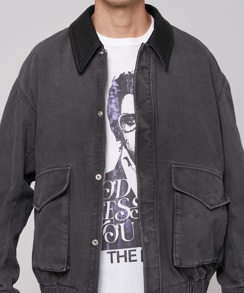 EDIFICE（エディフィス）の「ダック ウォッシュド フライト ブルゾン（その他アウター・メンズ・チャコールグレー/ブラック・LARGE/MEDIUM）」の22枚目の写真