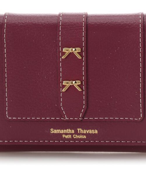 Samantha Thavasa Petit Choice（サマンサタバサ　プチチョイス）の「ダブルリボン 折財布（財布・レディース・マルチ/ブラウン/ワインレッド/ダークグリーン・FREE）」の9枚目の写真