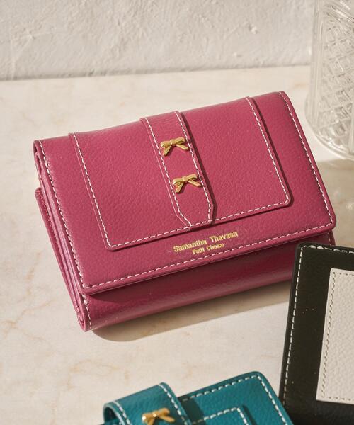 Samantha Thavasa Petit Choice（サマンサタバサ　プチチョイス）の「ダブルリボン 折財布（財布・レディース・マルチ/ブラウン/ワインレッド/ダークグリーン・FREE）」の12枚目の写真