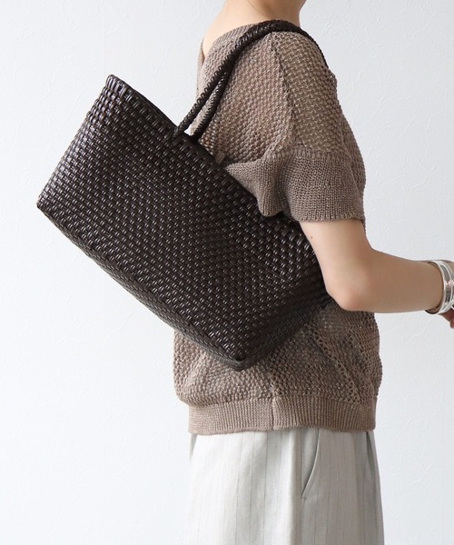 SANRAMI(サンラミ)の「メルカドバッグ【SANRAMI/サンラミ】(トートバッグ・レディース・ブラウン/ボルドー・フリー)」の3枚目の写真