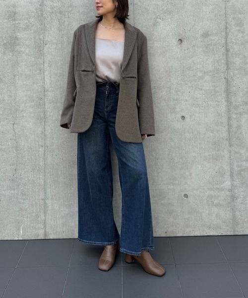 Healthy denim（ヘルシーデニム）の「【Healthy Denim × WILLFULLY】"Harmonia" waist frill wide denim PT（デニムパンツ・レディース・ブルー・XS/S/M）」の22枚目の写真