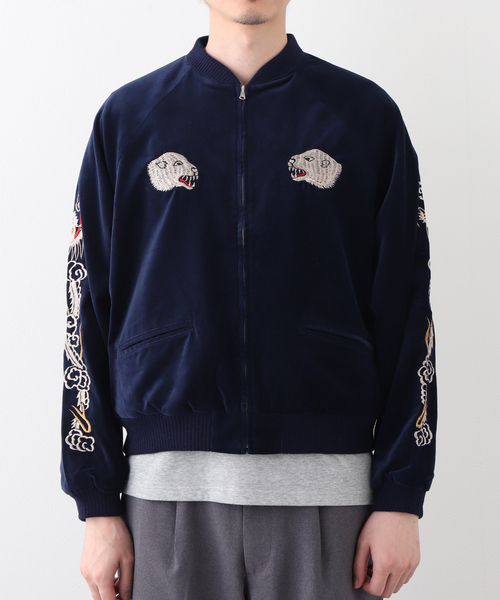 THRIFTY LOOK(スリフティールック)の「THRIFTY LOOK / スリフティ ルック Souvenir Greenland Blouson(その他アウター・メンズ・ブラック/ネイビー・MEDIUM/LARGE)」の5枚目の写真