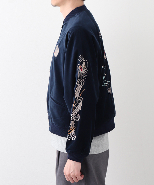 THRIFTY LOOK(スリフティールック)の「THRIFTY LOOK / スリフティ ルック Souvenir Greenland Blouson(その他アウター・メンズ・ブラック/ネイビー・MEDIUM/LARGE)」の6枚目の写真