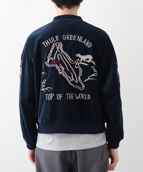 THRIFTY LOOK(スリフティールック)の「THRIFTY LOOK / スリフティ ルック Souvenir Greenland Blouson(その他アウター・メンズ・ブラック/ネイビー・MEDIUM/LARGE)」の7枚目の写真