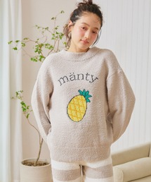 cross marche(クロスマルシェ)の【LAFUKU/ラフク】もちふわマシュマロニットフルーツ刺繍トップス/ルームウェア◆洗濯可能◆(上下別売り)(ルームウェア/パジャマ)