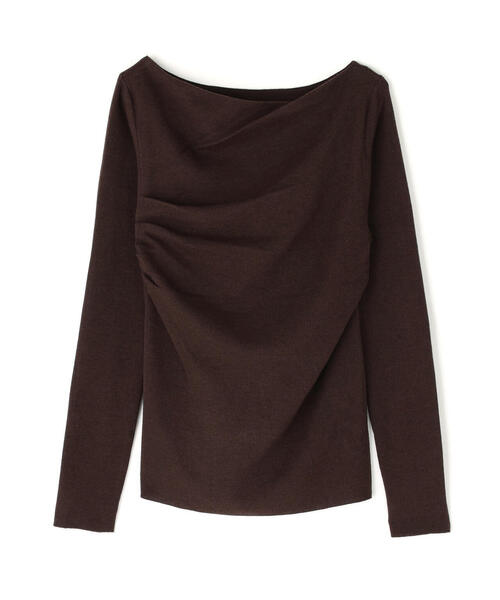 NATURAL BEAUTY BASIC（ナチュラルビューティーベーシック）の「◇ドレープコンパクトニット（ニット/セーター・レディース・ダークブラウン/ネイビー/グレー・FREE）」の16枚目の写真