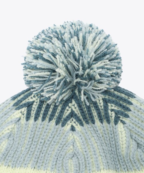 Columbia（コロンビア）の「防寒 Columbia／ユース ポーラーパウダーIII ポンポン付き ニットキャップ／コロンビア（ニットキャップ/ビーニー・キッズ・ブラック/ブルーグリーン/パープル・ONE SIZE）」の18枚目の写真