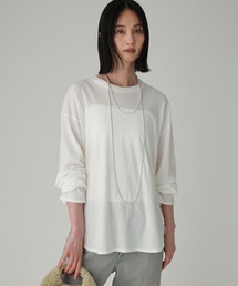 BABYLONE | コットンカシミヤ天竺ロンT(Tシャツ/カットソー)