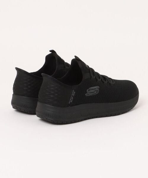 SKECHERS(スケッチャーズ)の「【SKECHERS】スケッチャーズ Slip-ins Work : Summits SR - Enslee(スリップインズ ワーク:サミッツ SR - エンスリー)スリッポンスニーカー ワイドフィット 108144W(スニーカー・レディース・ブラック×ブラック・22.5cm/23.5cm/24.0cm/24.5cm/25.0cm)」の2枚目の写真
