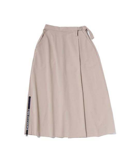 THOUSAND MILE（サウザンドマイル）の「[L's]WRAPPED SKIRT HIGH AIR PERMEABILITY/ラップスカート（スカート・レディース・セージグリーン/ブルー/ブラック/グレイッシュベージュ・M/L）」の17枚目の写真