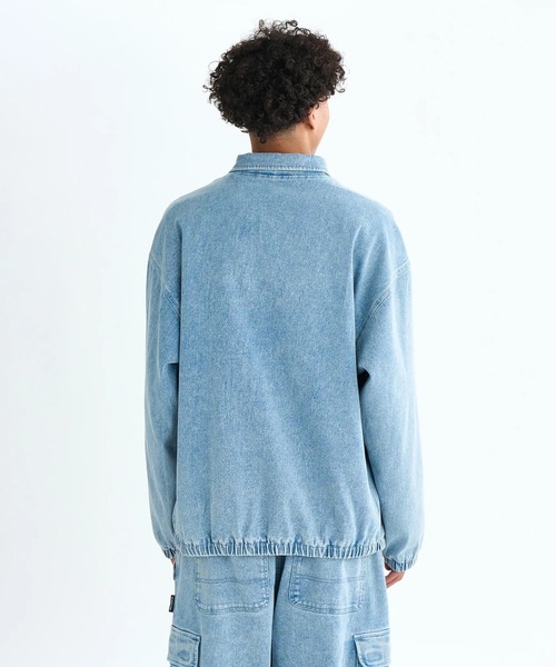 DC SHOES(ディーシーシューズ)の「25 COACHES JACKET /DCロゴ刺繍ワンポイントオーバーサイズコーチジャケット(その他アウター・メンズ・ブラック系その他/ライトブルー/ライトインディゴブルー/ブラック系その他2/ブラック系その他3・MEDIUM/X-LARGE/LARGE)」の14枚目の写真