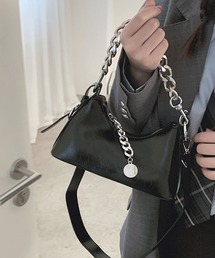 ブラック ショルダーバッグ チェーンバッグ ハンドバッグ ショルダーバッグ ハンドバッグ チェーン」に該当するバッグ
