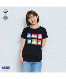 L.E.D.BITES（エルイーディーバイツ）の「パウパトロール 子供服　グラフィック半袖Tシャツオールビークルズブラック オールビークルズ（Tシャツ/カットソー）」