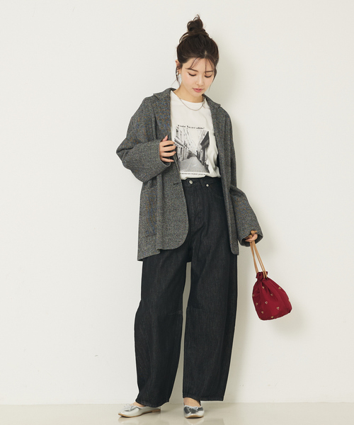 abahouse mavie（アバハウスマヴィ）の「ジャケットコート（チェスターコート・レディース・ブラック/ダークネイビー・フリー）」の9枚目の写真