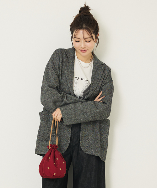 abahouse mavie（アバハウスマヴィ）の「ジャケットコート（チェスターコート・レディース・ブラック/ダークネイビー・フリー）」の3枚目の写真