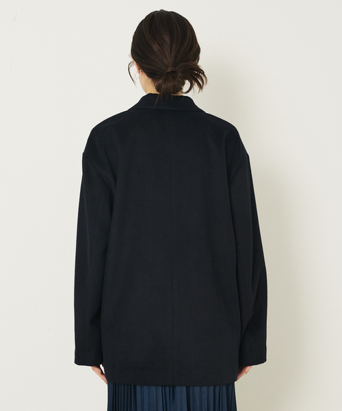 abahouse mavie（アバハウスマヴィ）の「ジャケットコート（チェスターコート・レディース・ブラック/ダークネイビー・フリー）」の15枚目の写真