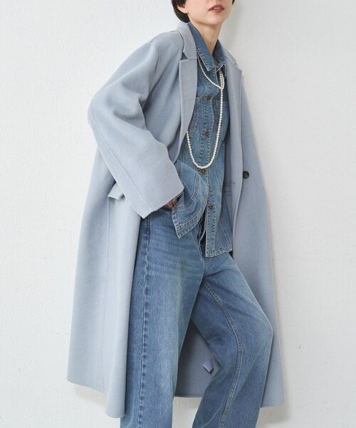 完売品☆LOUNGEDRESS☆20周年限定☆ロングリバーコート☆ブルー LOUNGEDRESS（ラウンジドレス）の「【20周年限定】ロングリバーコート