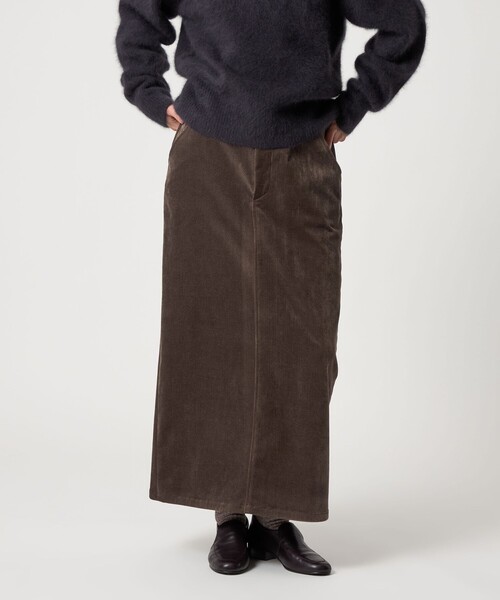 Steven Alan（スティーブンアラン）の「＜Steven Alan＞ソフト コーデュロイ タイト スカート（スカート・レディース・ダークブラウン/ブラック・S/L/M）」の2枚目の写真