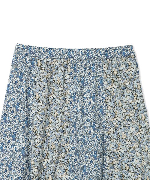 DECOY SINCE 1981(デコイシンスイチキュウハチイチ)の「リバティプリントスカート【ウエストゴム・ポケットあり・通年素材】(スカート・レディース・ネイビー・64/67)」の15枚目の写真