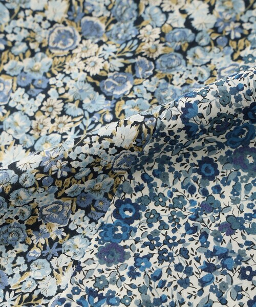 DECOY SINCE 1981(デコイシンスイチキュウハチイチ)の「リバティプリントスカート【ウエストゴム・ポケットあり・通年素材】(スカート・レディース・ネイビー・64/67)」の17枚目の写真