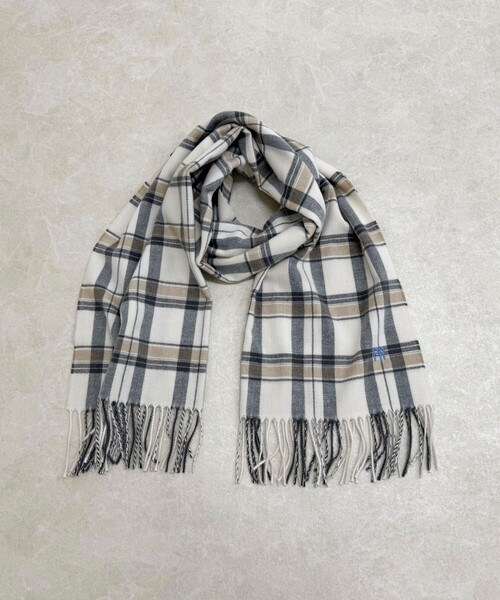 fredy emue(フレディエミュ)の「ソフトチェックストール(ストール/ショール・レディース・ホワイト系その他/イエロー系その他/ブルー系その他/ベージュ系その他/グレー系その他・FREE)」の22枚目の写真