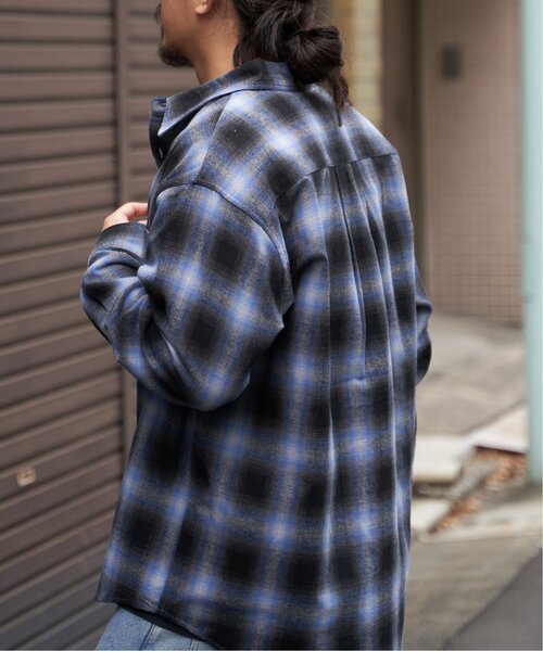 BEVERLY HILLS POLO CLUB（ビバリーヒルズポロクラブ）の「BEVERLY HILLS POLO CLUB ネルチェックシャツ（シャツ/ブラウス・メンズ・グレー/ベージュ/ブラック/ブルー・L/M/LL）」の6枚目の写真