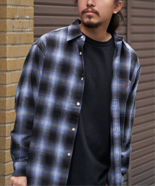 BEVERLY HILLS POLO CLUB（ビバリーヒルズポロクラブ）の「BEVERLY HILLS POLO CLUB ネルチェックシャツ（シャツ/ブラウス・メンズ・グレー/ベージュ/ブラック/ブルー・L/M/LL）」の8枚目の写真