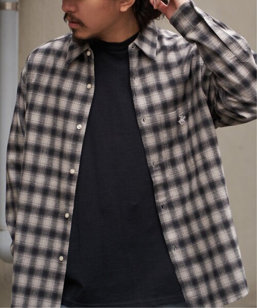 BEVERLY HILLS POLO CLUB（ビバリーヒルズポロクラブ）の「BEVERLY HILLS POLO CLUB ネルチェックシャツ（シャツ/ブラウス・メンズ・グレー/ベージュ/ブラック/ブルー・L/M/LL）」の11枚目の写真