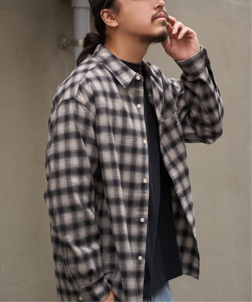 BEVERLY HILLS POLO CLUB（ビバリーヒルズポロクラブ）の「BEVERLY HILLS POLO CLUB ネルチェックシャツ（シャツ/ブラウス・メンズ・グレー/ベージュ/ブラック/ブルー・L/M/LL）」の12枚目の写真