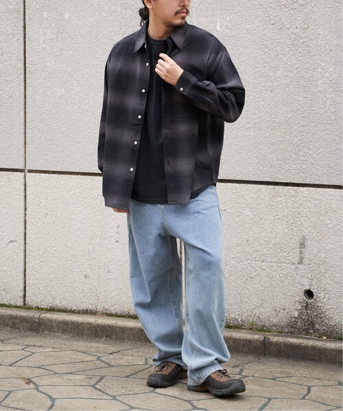 BEVERLY HILLS POLO CLUB（ビバリーヒルズポロクラブ）の「BEVERLY HILLS POLO CLUB ネルチェックシャツ（シャツ/ブラウス・メンズ・グレー/ベージュ/ブラック/ブルー・L/M/LL）」の19枚目の写真