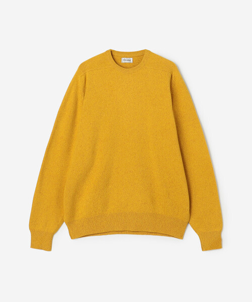 Glenmac（グレンマック）の「Glenmac | ジーロンラム クルーネックサドルニット MEN（ニット/セーター・メンズ・イエロー/レッド/グレー/ブルー・48/44/46）」の3枚目の写真