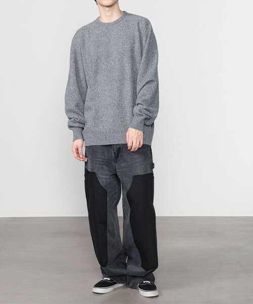 Glenmac（グレンマック）の「Glenmac | ジーロンラム クルーネックサドルニット MEN（ニット/セーター・メンズ・イエロー/レッド/グレー/ブルー・48/44/46）」の13枚目の写真