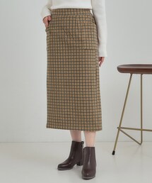 SHOO・LA・RUE | 【S-LL/あったか】大人レディな着こなしに シャギーチェックスカート(スカート)