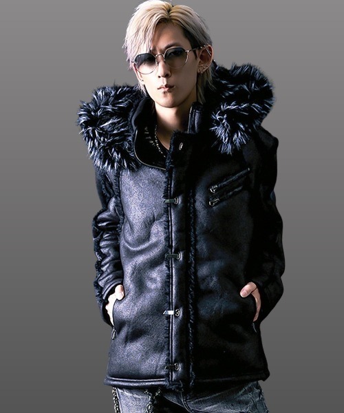 FUGA/フーガ』ファー付きムートンN2Bジャケット（ブルゾン）｜FUGA