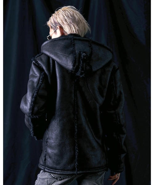 ジャケット・アウター 00's FUGA leather fur jacket GOSTAR DE FUGA Early 00s Racoon Fur Wool Rider Jacket – DRIEW