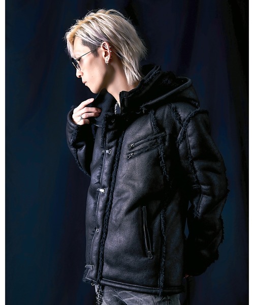 FUGA/フーガ』ファー付きムートンN2Bジャケット（ブルゾン）｜FUGA